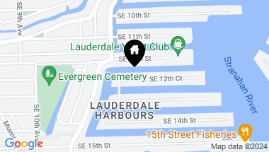 Map of 1525 SE 12th Ct, Fort Lauderdale FL, 33316