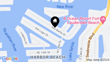 Map of 34 Isla Bahia Dr, Fort Lauderdale FL, 33316