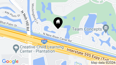 Map of 9719 N New River Canal Rd # 308, Plantation FL, 33324