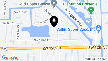 Map of 960 SW 70th Ave, Plantation FL, 33317