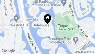 Map of 790 Bayside Lane, Weston FL, 33326