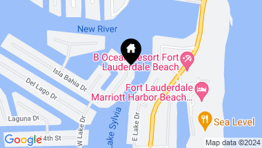 Map of 74 Isla Bahia Dr, Fort Lauderdale FL, 33316