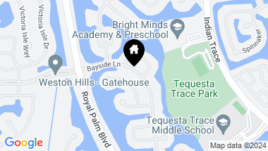 Map of 750 Bayside Ln, Weston FL, 33326