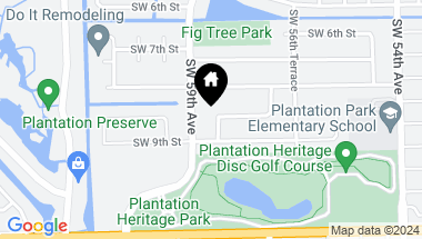 Map of 851 SW 58th Ave, Plantation FL, 33317