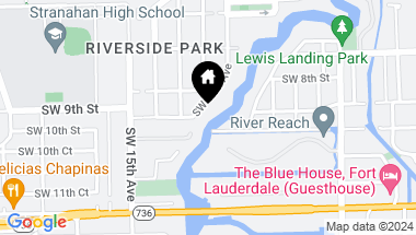 Map of 816 SW 12th Ave, Fort Lauderdale FL, 33312