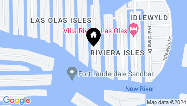 Map of 709 Isle Of Palms Dr, Fort Lauderdale FL, 33301