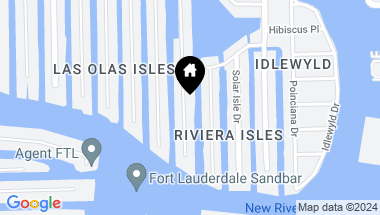 Map of 630 Isle Of Palms Dr, Fort Lauderdale FL, 33301