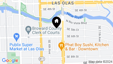 Map of 520 SE 5th Ave # 3103, Fort Lauderdale FL, 33301