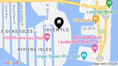Map of 524 Poinciana Dr., Fort Lauderdale FL, 33301