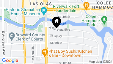 Map of 710 N Rio Vista Blvd, Fort Lauderdale FL, 33301