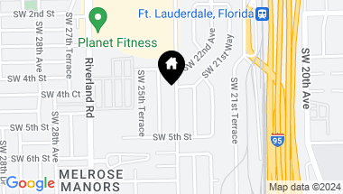 Map of 405 SW 24th Ave, Fort Lauderdale FL, 33312