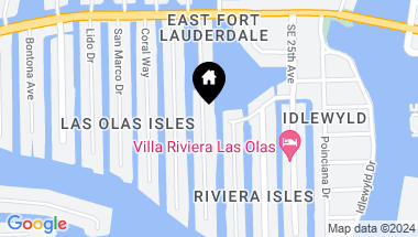 Map of 508 Isle Of Palms Dr, Fort Lauderdale FL, 33301