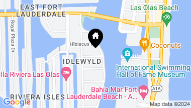 Map of 417 IDLEWYLD DR, Fort Lauderdale FL, 33301