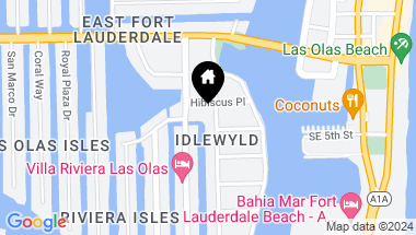 Map of 411 Poinciana, Fort Lauderdale FL, 33301