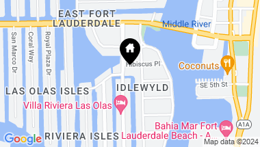 Map of 414 RIVIERA ISLE, Fort Lauderdale FL, 33301