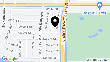 Map of 281 SW 52nd Ave, Plantation FL, 33317