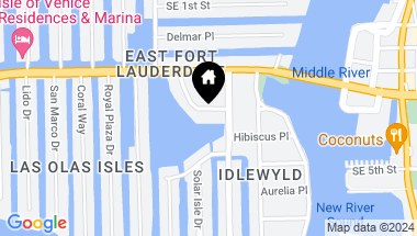 Map of 353 Sunset Dr 401, Fort Lauderdale FL, 33301