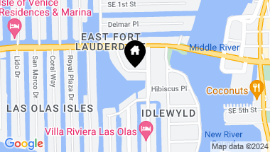 Map of 353 Sunset Dr PH01, Fort Lauderdale FL, 33301