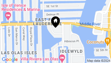 Map of 340 Sunset Dr 501, Fort Lauderdale FL, 33301