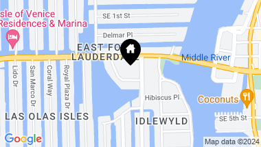 Map of 340 Sunset Dr 1001, Fort Lauderdale FL, 33301