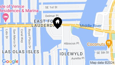 Map of 340 Sunset Dr 1508, Fort Lauderdale FL, 33301