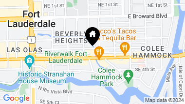 Map of 1111 E Las Olas Blvd 401-402, Fort Lauderdale FL, 33301