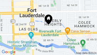 Map of 821 SE 2nd Ct, Fort Lauderdale FL, 33301