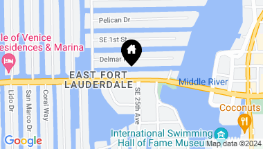 Map of 2425 E Las Olas, Fort Lauderdale FL, 33301