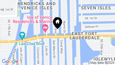 Map of 2 Fiesta Way, Fort Lauderdale FL, 33301