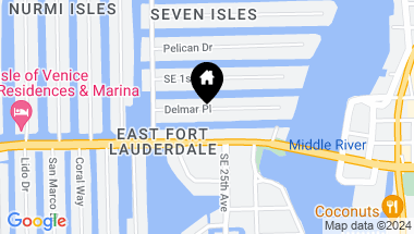 Map of 2422 Delmar Pl, Fort Lauderdale FL, 33301