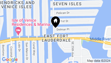 Map of 2300 Delmar Pl, Fort Lauderdale FL, 33301