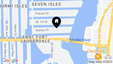 Map of 2516 Delmar Pl, Fort Lauderdale FL, 33301