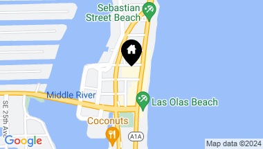 Map of 101 S Beach Blvd 2601, Fort Lauderdale FL, 33316