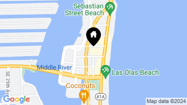 Map of 101 S Beach Blvd 1006, Fort Lauderdale FL, 33301