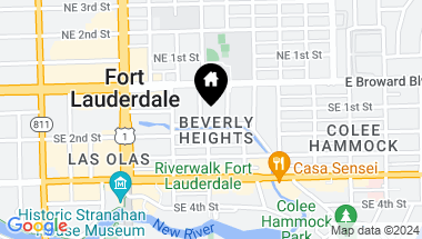 Map of 909 SE 2nd Street 909, Fort Lauderdale FL, 33301