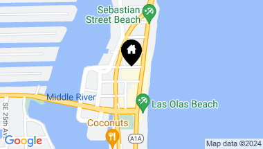 Map of 101 S Beach Blvd 605, Fort Lauderdale FL, 33316