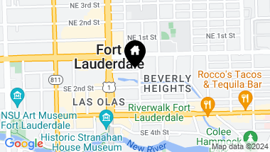 Map of 111 SE 8th Ave 1602, Fort Lauderdale FL, 33301