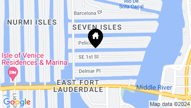 Map of 2415 Castilla Isle, Fort Lauderdale FL, 33301