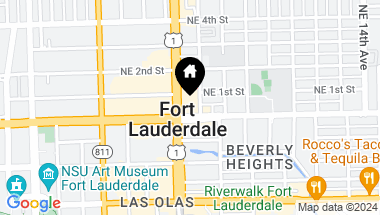 Map of 110 N FEDERAL HWY 706, Fort Lauderdale FL, 33301