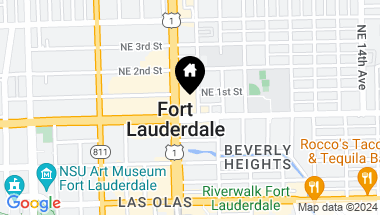 Map of 100 N Federal Hwy # 1222, Fort Lauderdale FL, 33301
