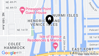 Map of 100 Hendricks Isle B, Fort Lauderdale FL, 33301