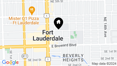 Map of 706 NE 2nd St # 1, Fort Lauderdale FL, 33301