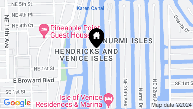 Map of 124 Hendricks Isle 401, Fort Lauderdale FL, 33301