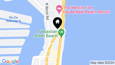 Map of 151 N Seabreeze Boulevard 602-S, Fort Lauderdale FL, 33304