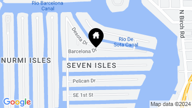 Map of 2418 Barcelona Drive, Fort Lauderdale FL, 33301