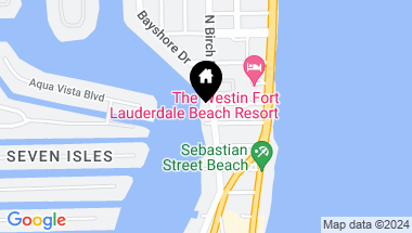 Map of 301 N Birch Rd PH 11-N, Fort Lauderdale FL, 33304