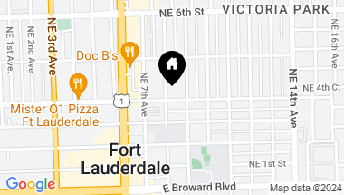 Map of 400 NE 8th Ave, Fort Lauderdale FL, 33301