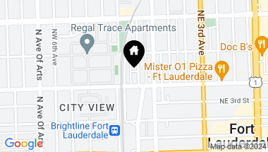 Map of 411 NW 1st Ave 303, Fort Lauderdale FL, 33301