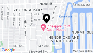 Map of 409 NE 17th Ave, Fort Lauderdale FL, 33301