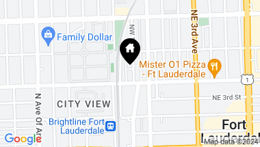 Map of 411 NW 1st Ave # 606, Fort Lauderdale FL, 33301